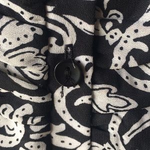 Black and White blouse